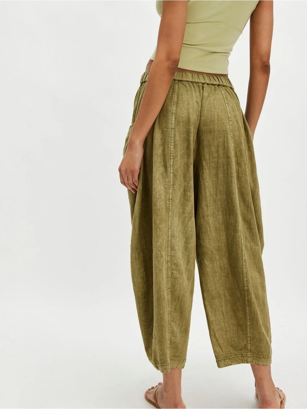 Rare! Free People XS High Road Barrel Pull On Pants